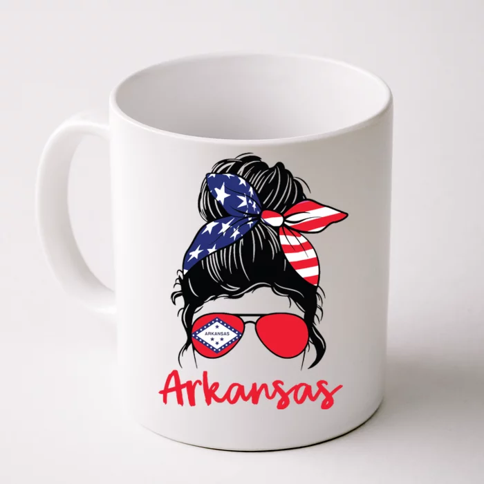 Arkansas Girl Arkansas Flag State Girlfriend Front & Back Coffee Mug