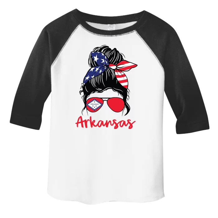 Arkansas Girl Arkansas Flag State Girlfriend Toddler Fine Jersey T-Shirt