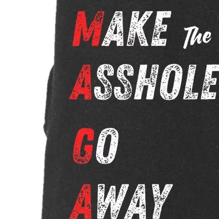 Asshole Go Away Doggie 3-End Fleece Hoodie