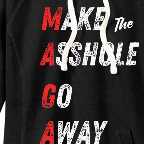 Asshole Go Away Women's Fleece Hoodie