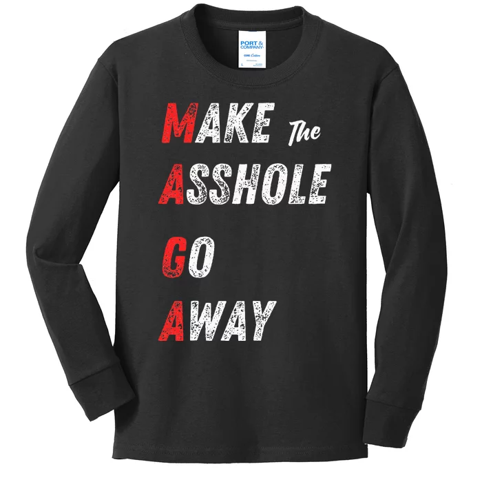 Asshole Go Away Kids Long Sleeve Shirt