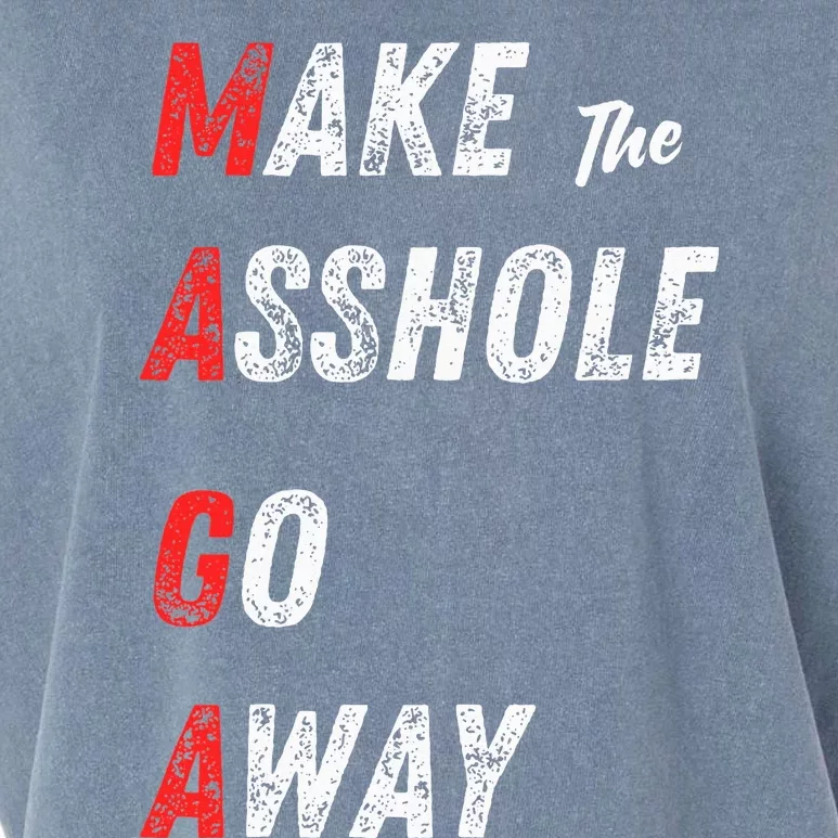 Asshole Go Away Garment-Dyed Women's Muscle Tee