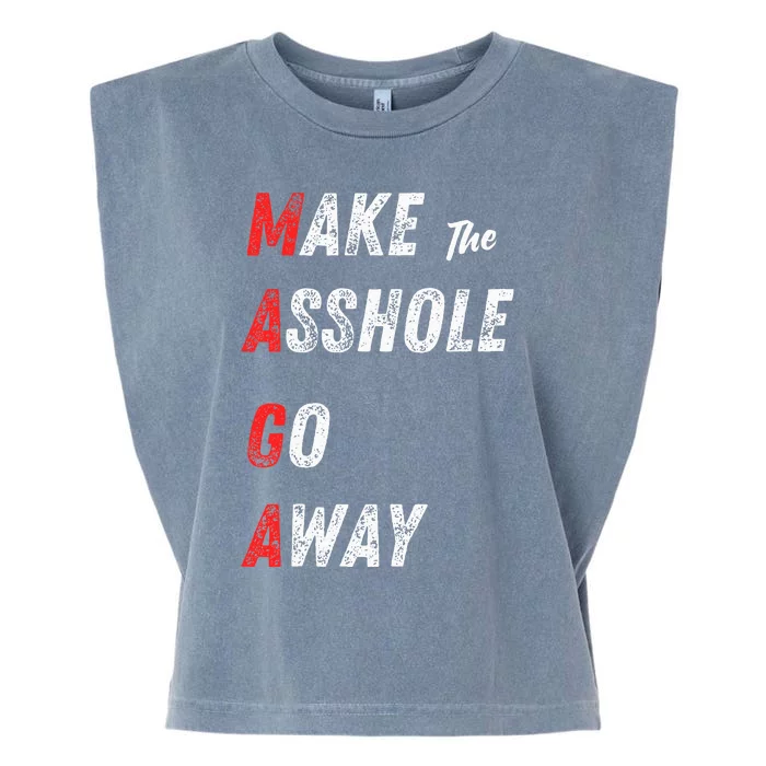 Asshole Go Away Garment-Dyed Women's Muscle Tee