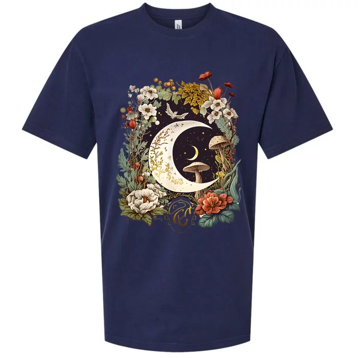 Aesthetic Goblincore And Dark Cottagecore Mushroom Sueded Cloud Jersey T-Shirt