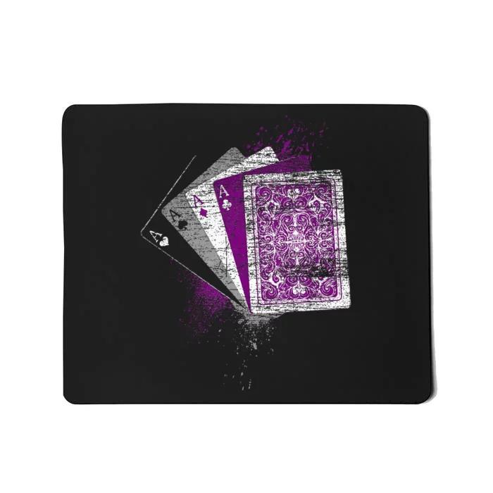 Asexuality Gift Ace Flag Playing Cards Queer Lgbt Asexual Mousepad