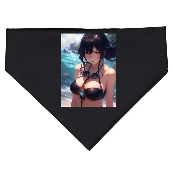 Anime Girl Bikini USA-Made Doggie Bandana