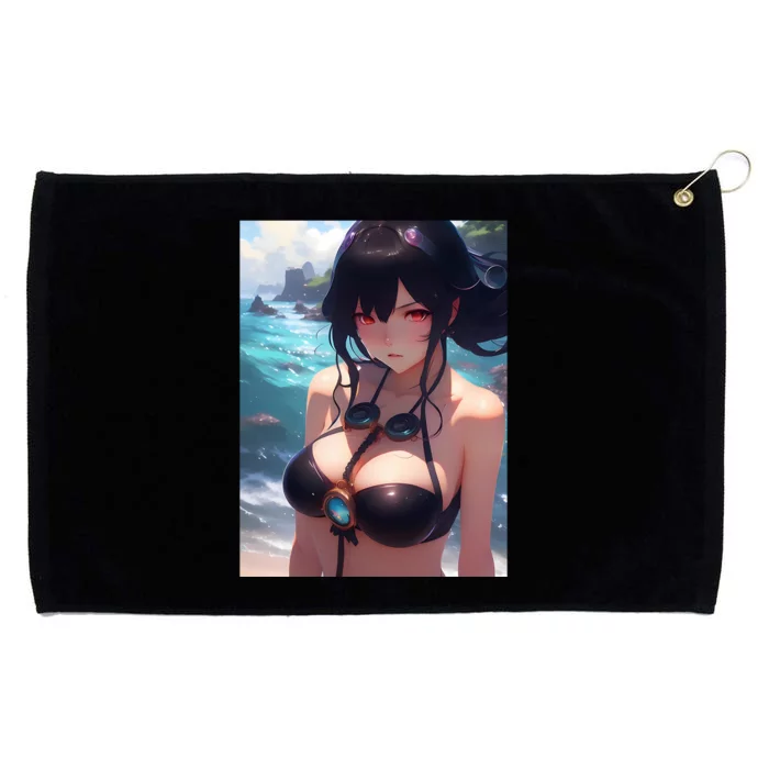 Anime Girl Bikini Grommeted Golf Towel