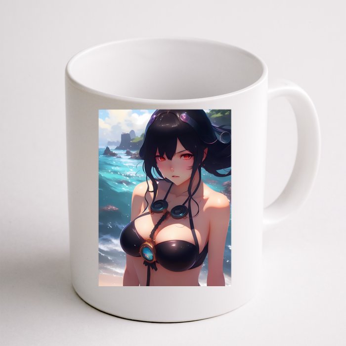 Anime Girl Bikini Front & Back Coffee Mug