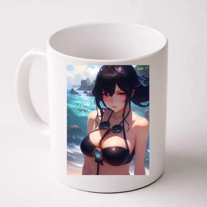 Anime Girl Bikini Front & Back Coffee Mug