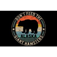 Alaska Grizzly Bear Do Not Feed The Giant Hamsters Kodiak Bumper Sticker