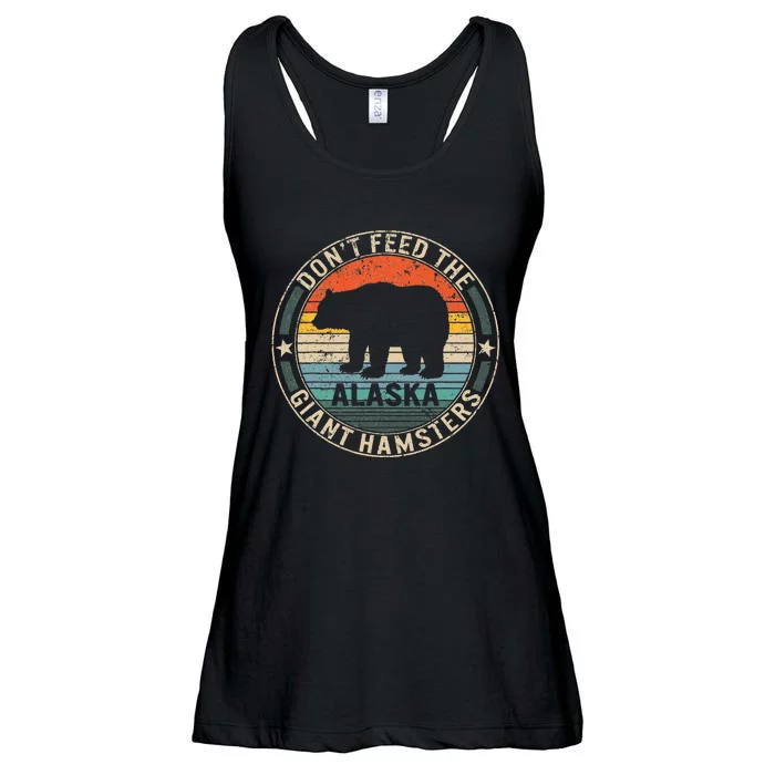 Alaska Grizzly Bear Do Not Feed The Giant Hamsters Kodiak Ladies Essential Flowy Tank