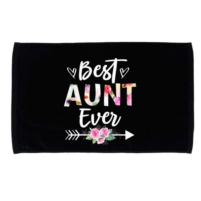 Aunt Gifts Best Aunt Ever Mothers Day Flower Microfiber Hand Towel