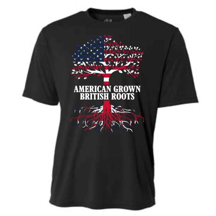 American Grown British Roots Cooling Performance Crew T-Shirt