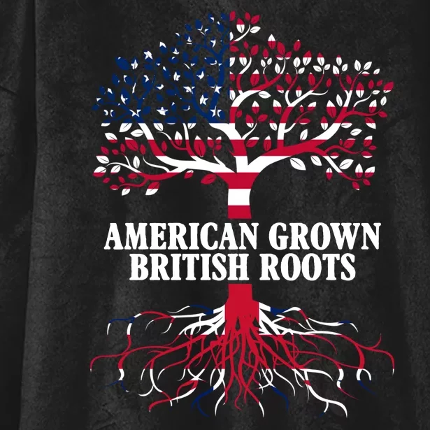 American Grown British Roots Hooded Wearable Blanket