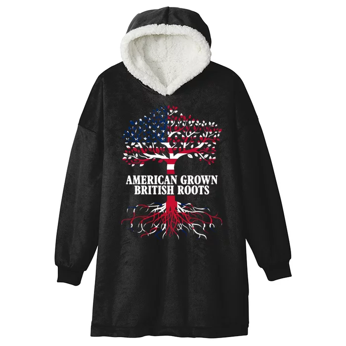 American Grown British Roots Hooded Wearable Blanket