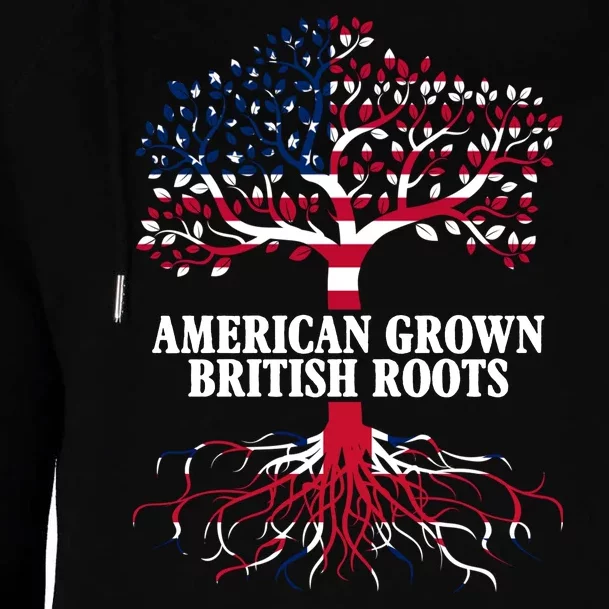 American Grown British Roots Womens Funnel Neck Pullover Hood