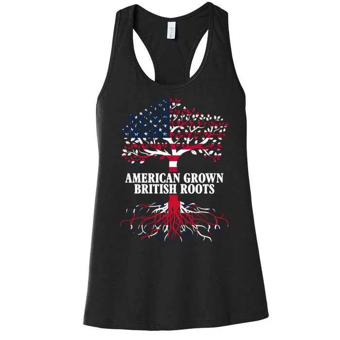 American Grown British Roots Women's Racerback Tank