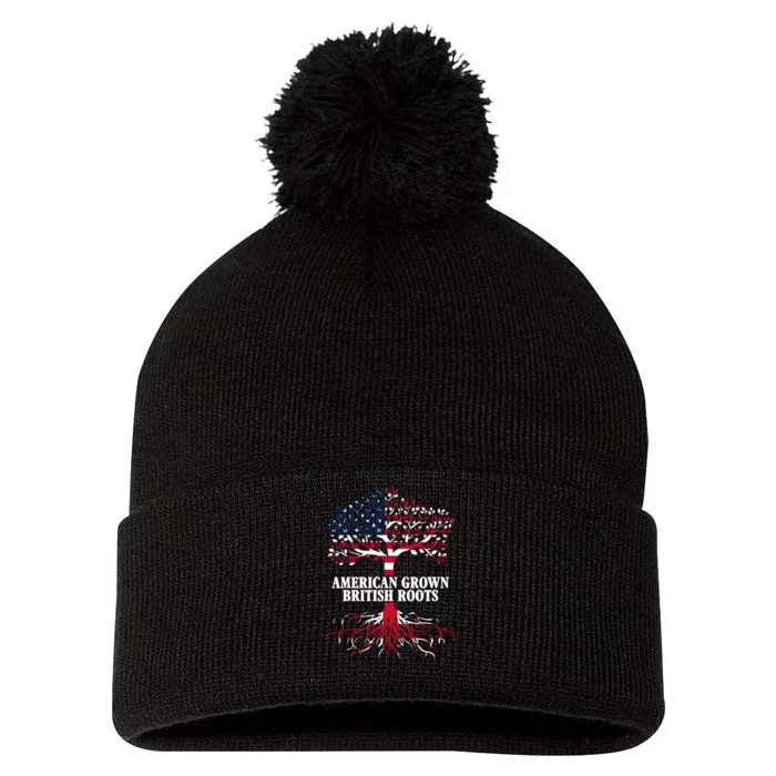 American Grown British Roots Pom Pom 12in Knit Beanie