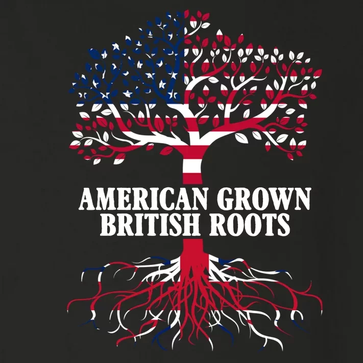 American Grown British Roots Toddler Long Sleeve Shirt