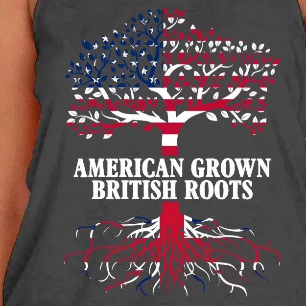 American Grown British Roots Women's Knotted Racerback Tank