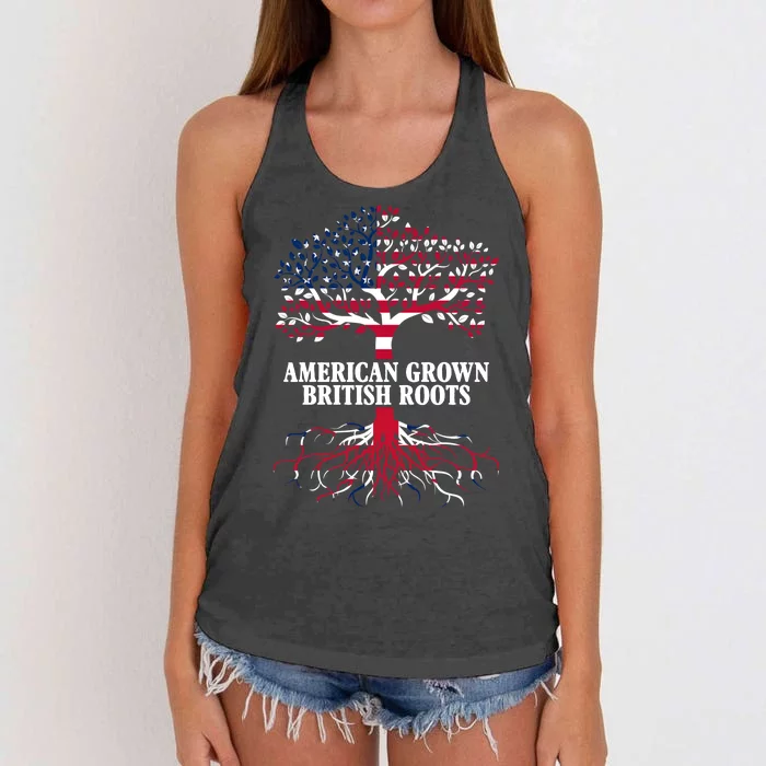 American Grown British Roots Women's Knotted Racerback Tank