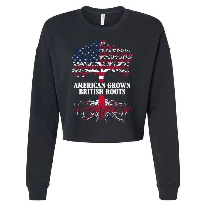 American Grown British Roots Cropped Pullover Crew