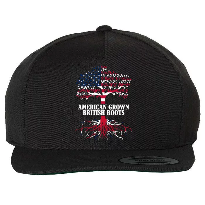 American Grown British Roots Wool Snapback Cap