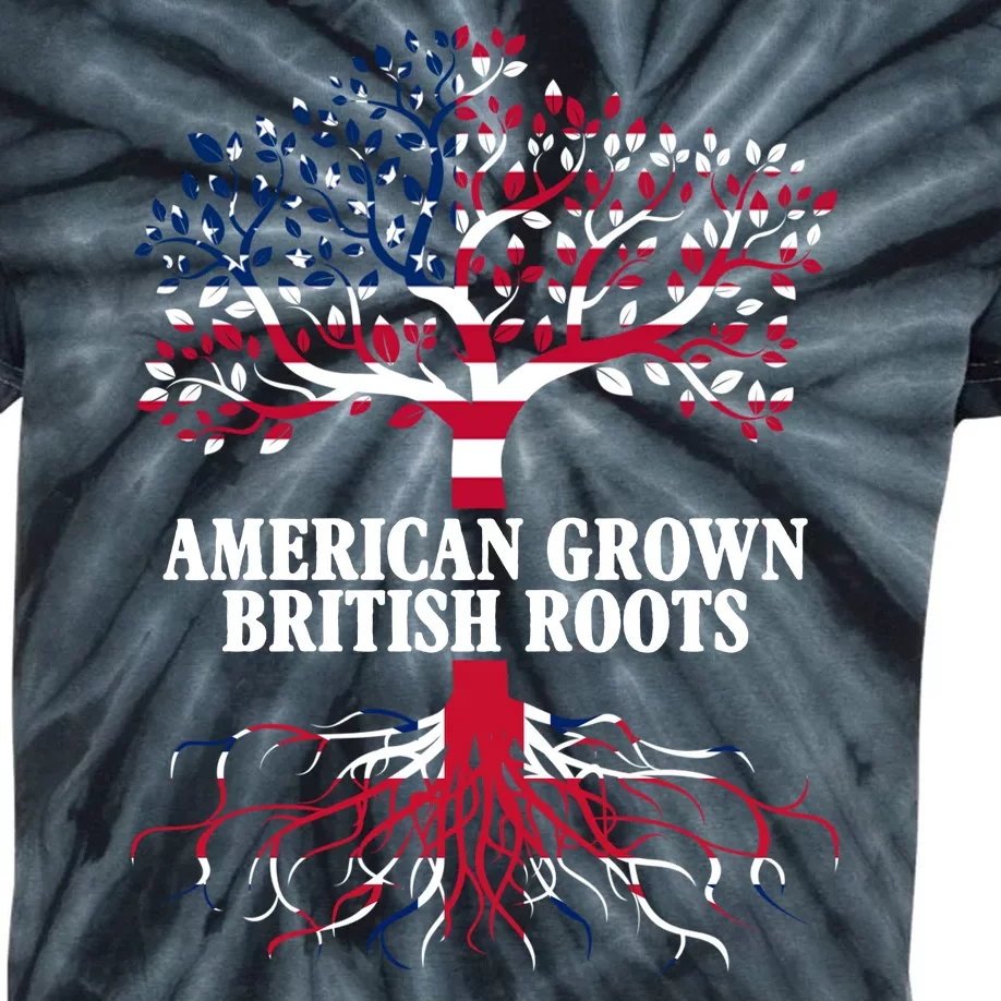 American Grown British Roots Kids Tie-Dye T-Shirt