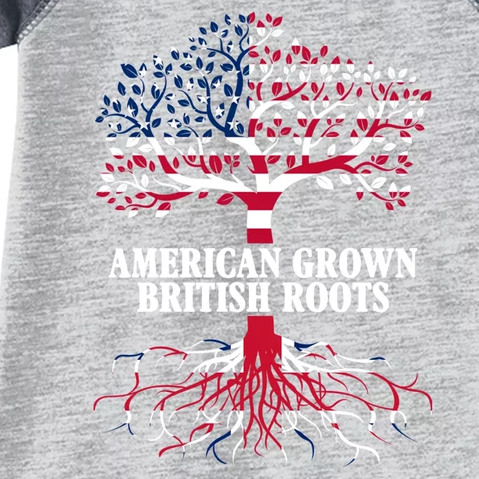 American Grown British Roots Infant Baby Jersey Bodysuit