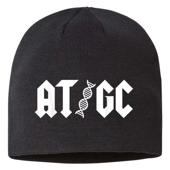 At Gc Biology Dna Strand Double Helix Teacher Pupil Student 8 1/2in Sustainable Knit Beanie