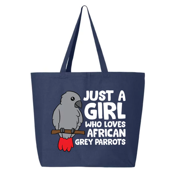 African Grey Bird Just A Who Loves African Grey Parrots Gift 25L Jumbo Tote