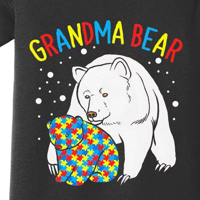 Autism Grandma Bear! Autism Awareness Gift Baby Bodysuit