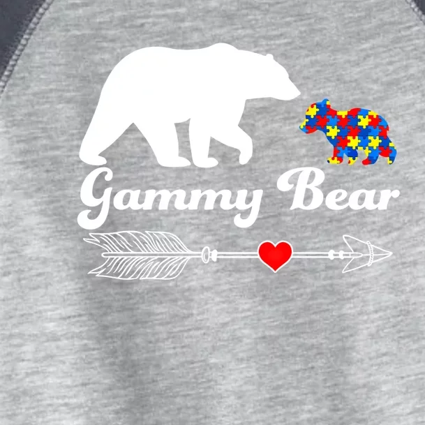 Autism Gammy Bear Puzzle Autism Awareness Autistic Support Funny Gift Toddler Fine Jersey T-Shirt