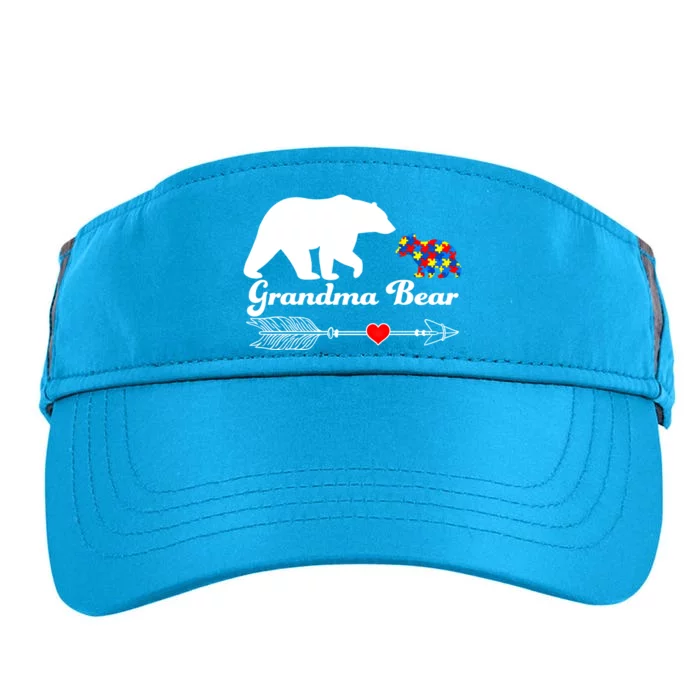 Autism Grandma Bear Autism Awareness Day Autistic Support Great Gift Adult Drive Performance Visor