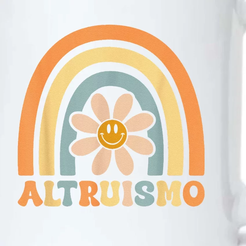 Altruismo Groovy Boho Rainbow Social Psychology Lover Daisy Black Color Changing Mug