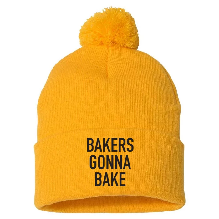 Akers Gonna Bake Funny Baking Quote Pom Pom 12in Knit Beanie