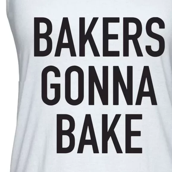 Akers Gonna Bake Funny Baking Quote Ladies Essential Flowy Tank