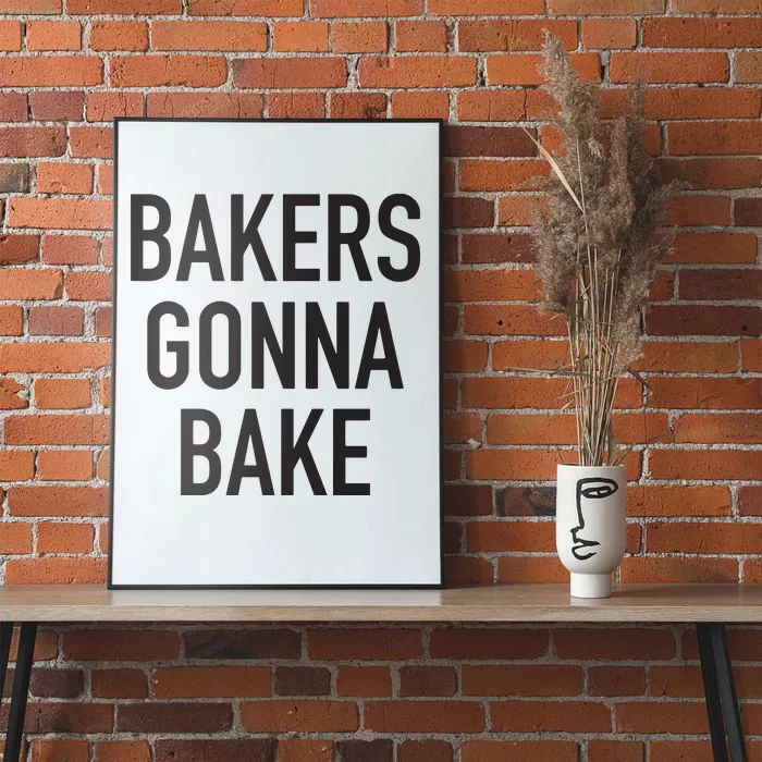 Akers Gonna Bake Funny Baking Quote Poster