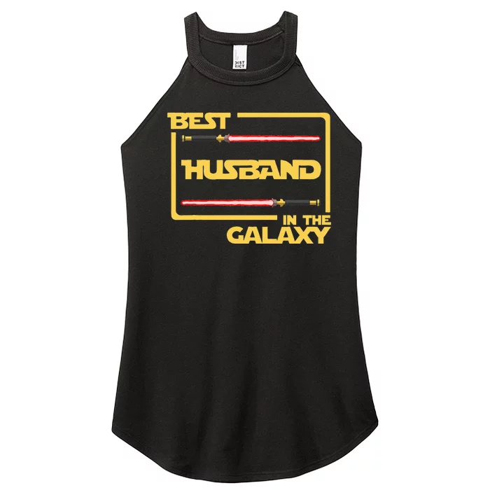 Anniversary Gift Best Husband In Galaxy Husband Women’s Perfect Tri Rocker Tank