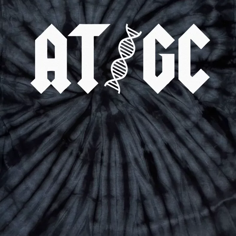 AT GC Biology DNA Strand Double Helix Teacher Pupil Student Tie-Dye T-Shirt