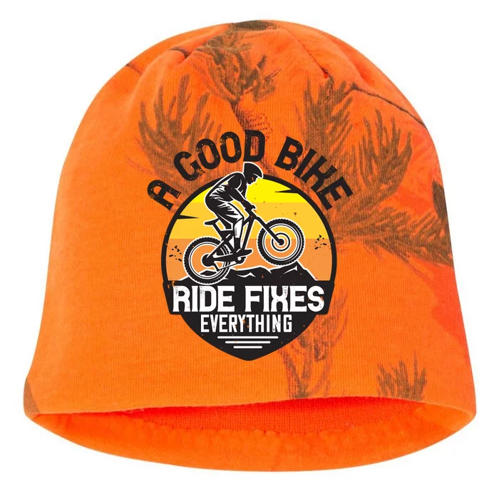 A Good Bike Ride Fixes Everything Mountain Biking Kati - Camo Knit Beanie