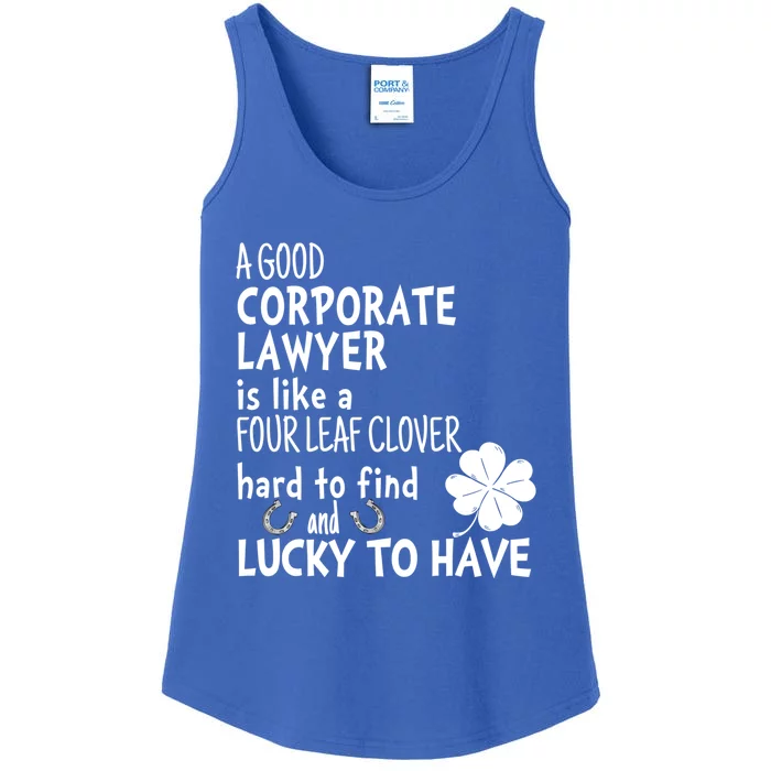 A Good Corporate Lawyer Is Like A 4 Leaf Clover St Patricks Meaningful Gift Ladies Essential Tank