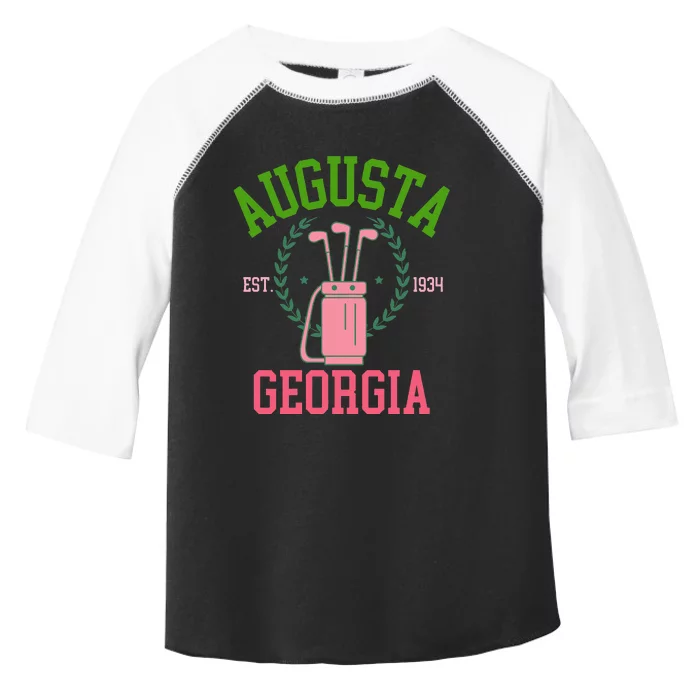 Augusta Georgia Coquette Golf Tournament Toddler Fine Jersey T-Shirt