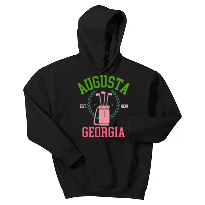 Augusta Georgia Coquette Golf Tournament Kids Hoodie