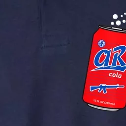 AR15 Gun Cola Parody Soda Softstyle Adult Sport Polo