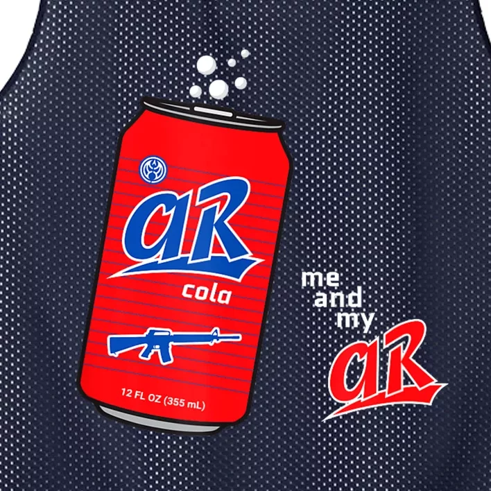 AR15 Gun Cola Parody Soda Mesh Reversible Basketball Jersey Tank