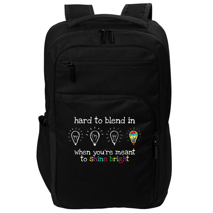 Autistic Gifts  Colorful Autism Awareness Impact Tech Backpack