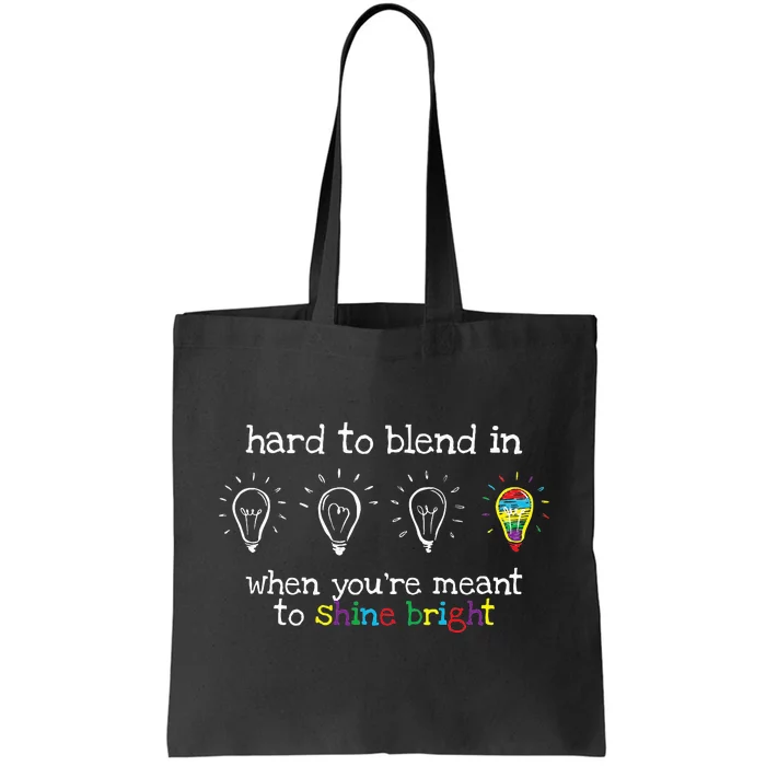 Autistic Gifts  Colorful Autism Awareness Tote Bag