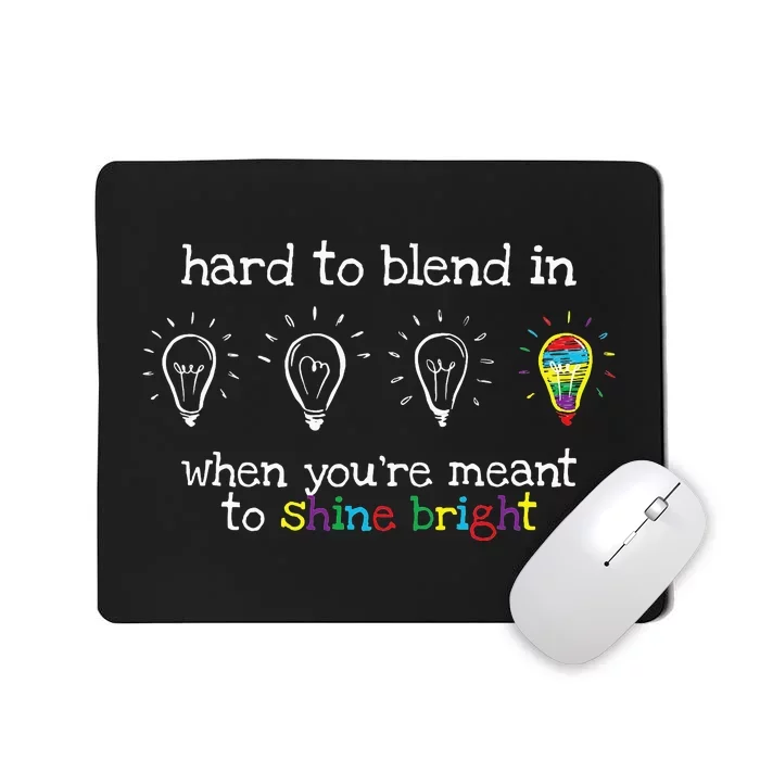 Autistic Gifts  Colorful Autism Awareness Mousepad