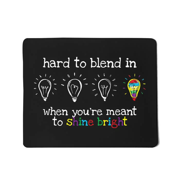 Autistic Gifts  Colorful Autism Awareness Mousepad